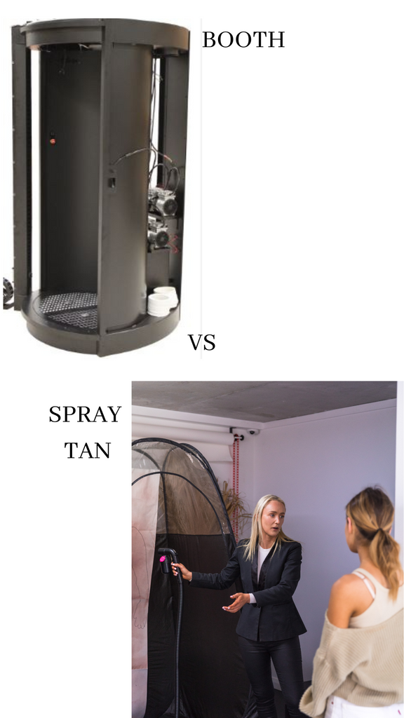 Custom Spray Tans vs Booth Spray Tans- Tanzola Spray Tanning